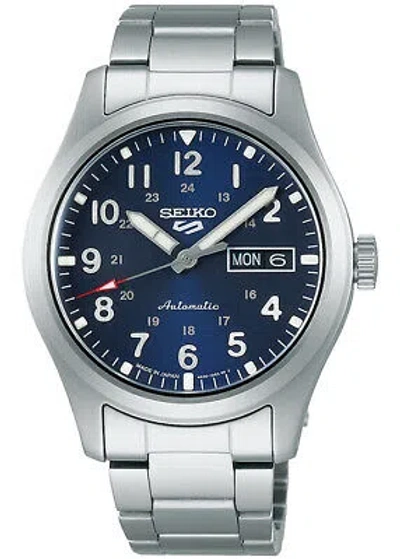 Pre-owned Seiko 5 Sports Field Sports Style Sbsa113 Blue Men's Watch In Box