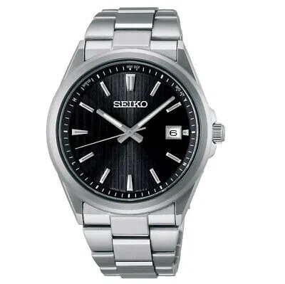 Pre-owned Seiko Selection Sbtm351 Black Solar Radio Sapphire Men's Watch In Box