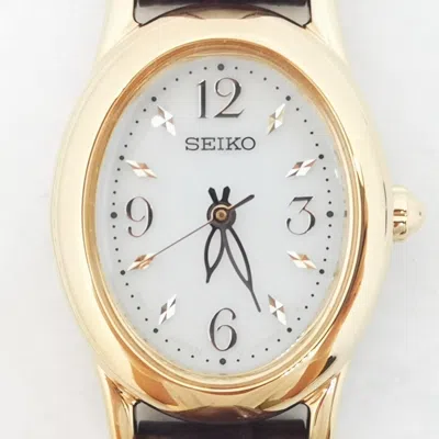 Pre-owned Seiko Selection Swfa148 White Solar Women's Watch In Box