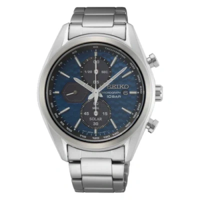 Pre-owned Seiko Selection Chronograph Solar Watch Ssc801p1 Usus