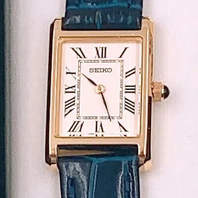 Pre-owned Seiko Selection Nano Universe Collaboration Sseh004 Gold×blue Quartz 2022