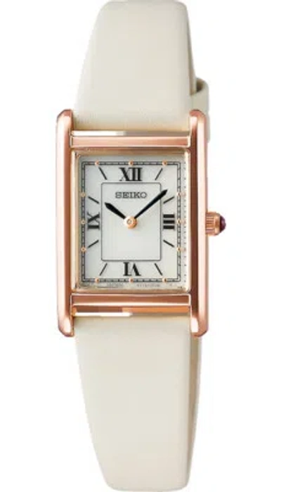 Pre-owned Seiko Selection Nano Universe Special Stpr076 White Solar Women Watch In Box