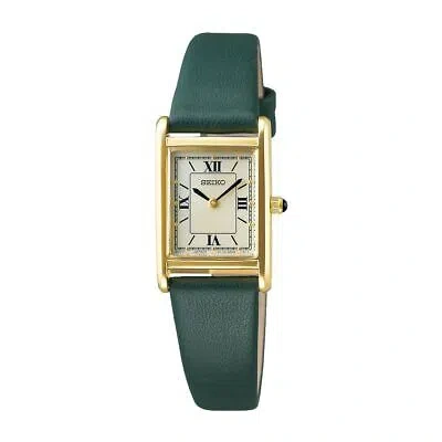Pre-owned Seiko Selection Nano Universe Stpr066 Ivory Gold Solar Women's Watch With Box