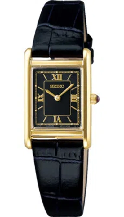 Pre-owned Seiko Selection Nano Universe Stpr070 Black Gold Solar Women's Watch In Box