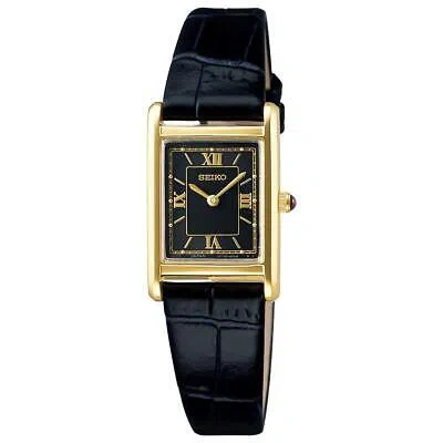 Pre-owned Seiko Selection Nano Universe Stpr070 Black Gold Solar Women's Watch With Box
