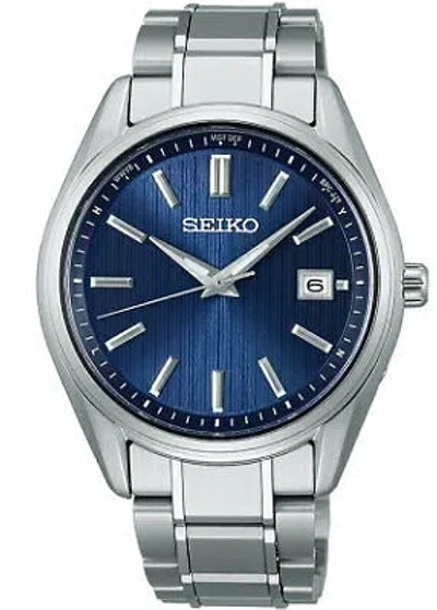 Pre-owned Seiko Selection S Premium Sbtm339 Navy Blue Men's Watch In Box