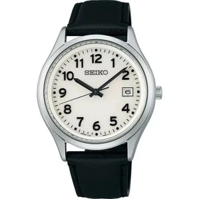 Pre-owned Seiko Selection S Sbpx157 Solar Leather Band Mens Watch Us4