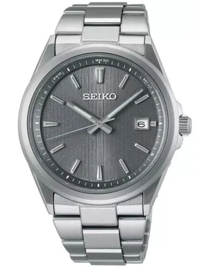 Pre-owned Seiko Selection S Series Premium Sbtm347 Solar Gray Men's Watch Usus