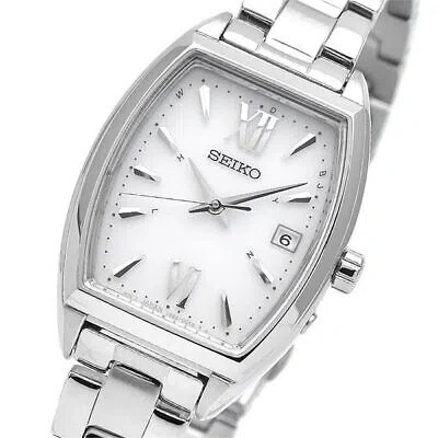 Pre-owned Seiko Selection S Series Swfh125 Silver Solar Radio Women's Watch In Box