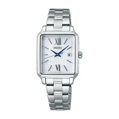 Pre-owned Seiko Selection S Series Swfh137 Radio Solar Watch Silver 25mm Stainless Steel