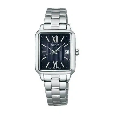 Pre-owned Seiko Selection S Series Swfh140 Radio Solar Watch Silver Pink Gold 25mm