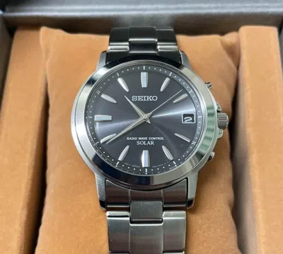 Pre-owned Seiko Selection Sbtm169 Solar Powered Radio Wave Control Men's Wristwatch