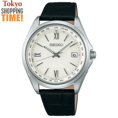 Pre-owned Seiko Selection Sbtm295 Titanium Radio Solar Analog Men`s Watch Brand Japan