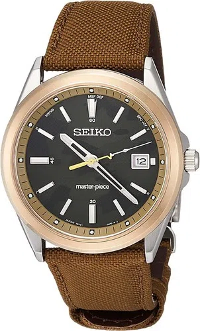 Pre-owned Seiko Selection Sbtm314 Solar Radio Black Watch Men Box