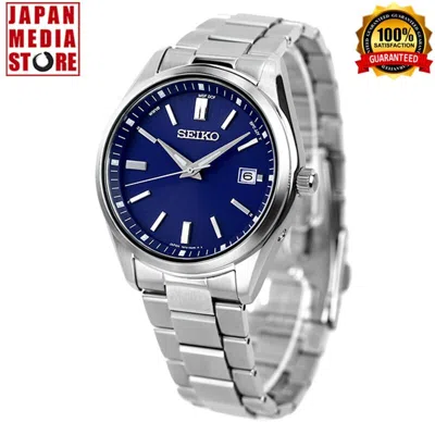 Pre-owned Seiko Selection Sbtm321 Blue Dial Solar Atomic Radio Men Watch Made In Japan
