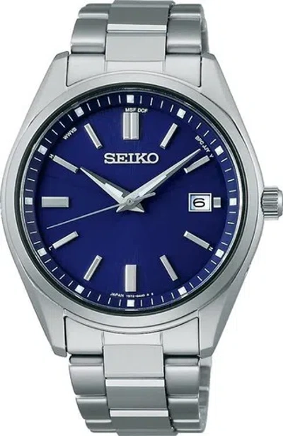 Pre-owned Seiko Selection Sbtm321 Radio Solar Atomic Blue Dial Watch Men Japan