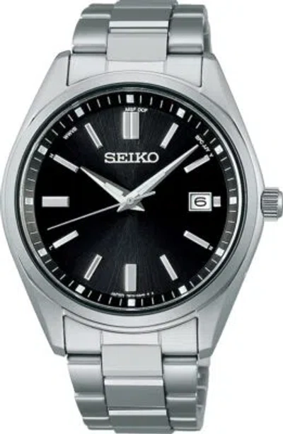 Pre-owned Seiko Selection Sbtm323 Black Dial Solar Atomic Radio Men Watch Made In Japan