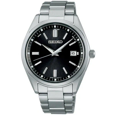 Pre-owned Seiko Selection Sbtm323 Black Solar Atomic Radio Men's Watch Wth Box Fast Ship