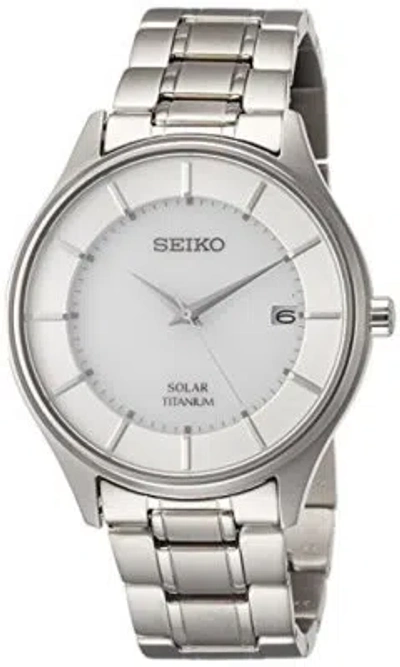 Pre-owned Seiko Selection Solar Pair Sbpx101 Men's Watch Titanium Silver Made In Japan
