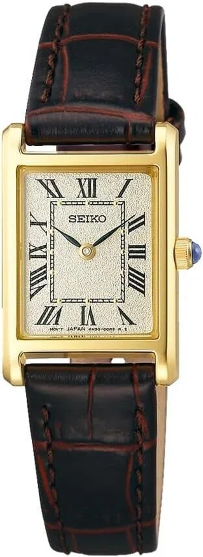 Pre-owned Seiko Selection Sseh002 Nano Universe Collaboration Ladies Quartz Dark Brown