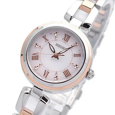 Pre-owned Seiko Selection Swfh090 Pink Solar Radio Women's Watch In Box