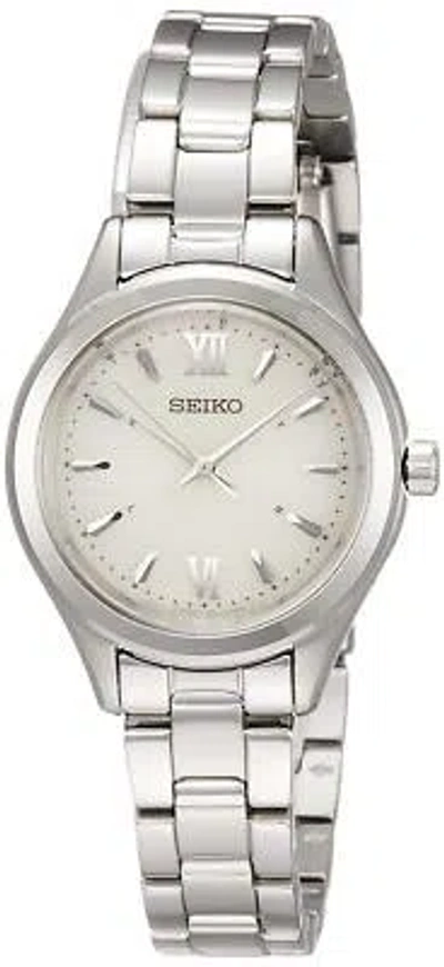 Pre-owned Seiko Selection Swfh111 Solor Radio Women's Watch Silver Stainless Steel