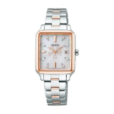 Pre-owned Seiko Selection Swfh136 2024 Sakura Blooming Limited Edition Radio Solar Watch