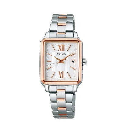 Pre-owned Seiko Selection Swfh140 White Women's Watch In Box