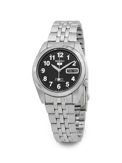 Seiko Series 5 38mm Watch In Silver