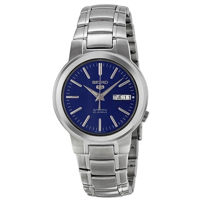 Seiko Series 5 Automatic Blue Dial Men's Watch Snka05k In Blue / Silver