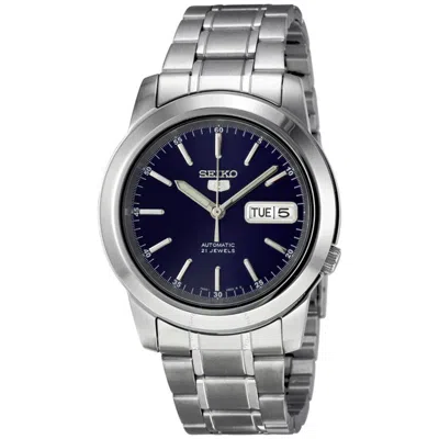 Seiko Series 5 Automatic Blue Dial Men's Watch Snke51 In Metallic