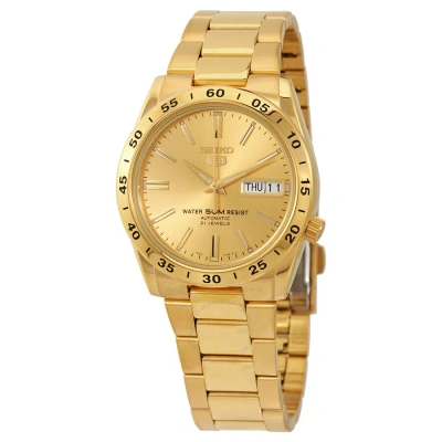 Seiko Series 5 Automatic Gold Dial Men's Watch Snke06k1 In Gold / Gold Tone / Yellow