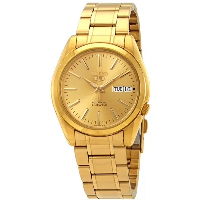 Seiko Series 5 Automatic Gold Dial Men's Watch Snkl48 In Gold / Gold Tone