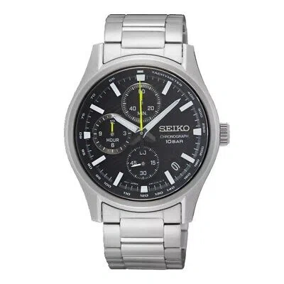 Pre-owned Seiko Silver Mens Chronograph Watch Ssb419p1
