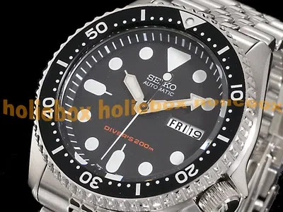 Pre-owned Seiko Skx007 Skx007k2 Automatic 200m Diver Free Ship