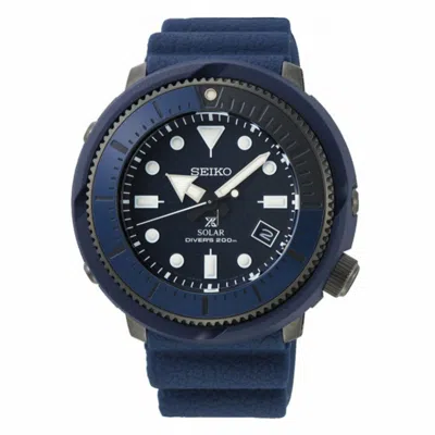 Pre-owned Seiko Sne559p1,men Solar Sport,stainless Steel Case,silicone,date,200m Wr,sn559