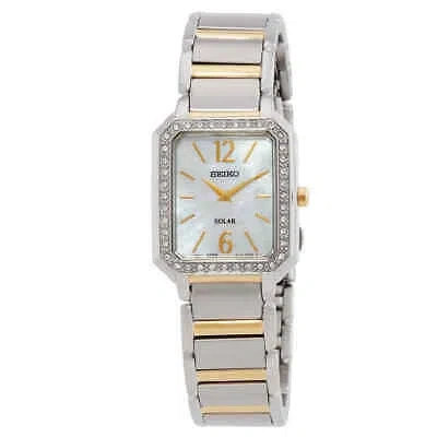 Pre-owned Seiko Solar Mop Dial Ladies Watch Sup466