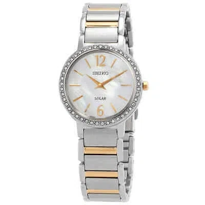 Pre-owned Seiko Solar Mop Dial Ladies Watch Sup469