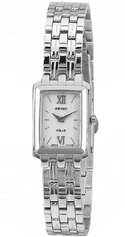 Pre-owned Seiko Solar Power Stainless Steel Ladies Watch Sup009p1