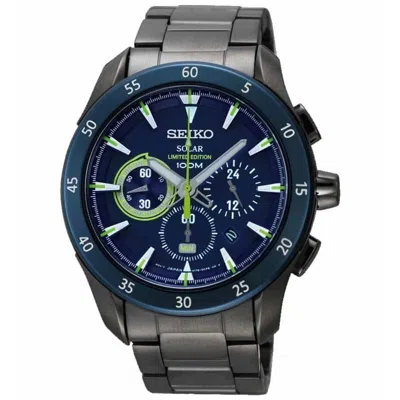 Pre-owned Seiko Solar Ssc185p1 Chronograph Limtied Edition 100m 2000pcs Sapphire Criteria