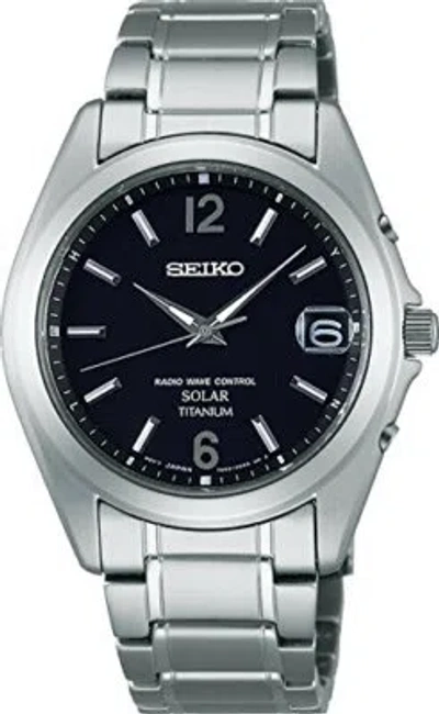 Pre-owned Seiko Spirit Sbtm229 Spirit Titanium Solar Radio Men's Analog Watch