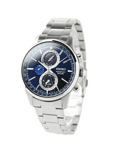 Pre-owned Seiko Spirit Smart Sbpj003 Chronograph Men Watch In Box