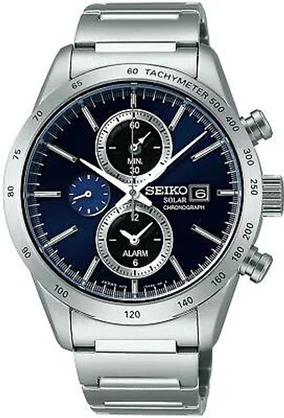 Pre-owned Seiko Spirit Solar Men's Chronograph Watch Sbpy115 Men's Made In Japan