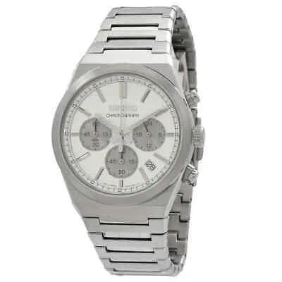Pre-owned Seiko Sport Chronograph Quartz Silver Dial Men's Watch Ssb451p1