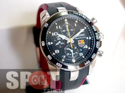Pre-owned Seiko Sportura Barcelona Chronograph Men's Watch Snae93p1