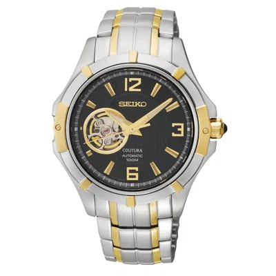 Pre-owned Seiko Srp318 Men's Coutura Two Tone Automatic Partial Skeleton Dial Watch $450