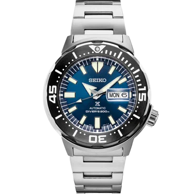 Pre-owned Seiko Srpd25 Prospex Blue Dial Stainless Steel 42.5mm Automatic Men's Watch