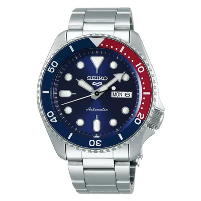 Pre-owned Seiko Srpd53 Skx Series 5 Sports Automatic Blue Dial