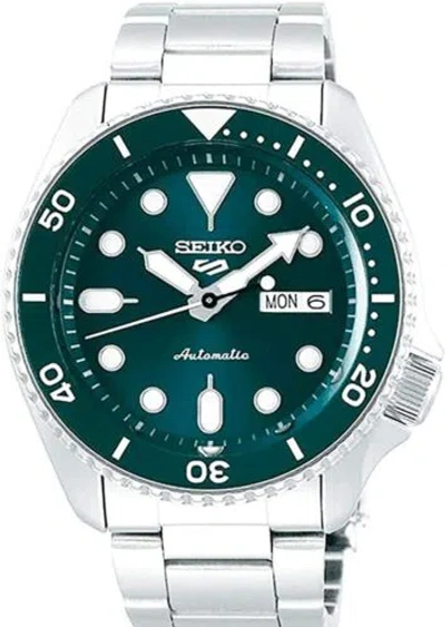 Pre-owned Seiko Srpd61  5 Sports Men's Silver-tone 42.5mm Stainless Steel Analog Watch