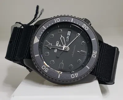 Pre-owned Seiko Srpd79 5 Sport Black (warranty & Fedex 2 Day Ship)